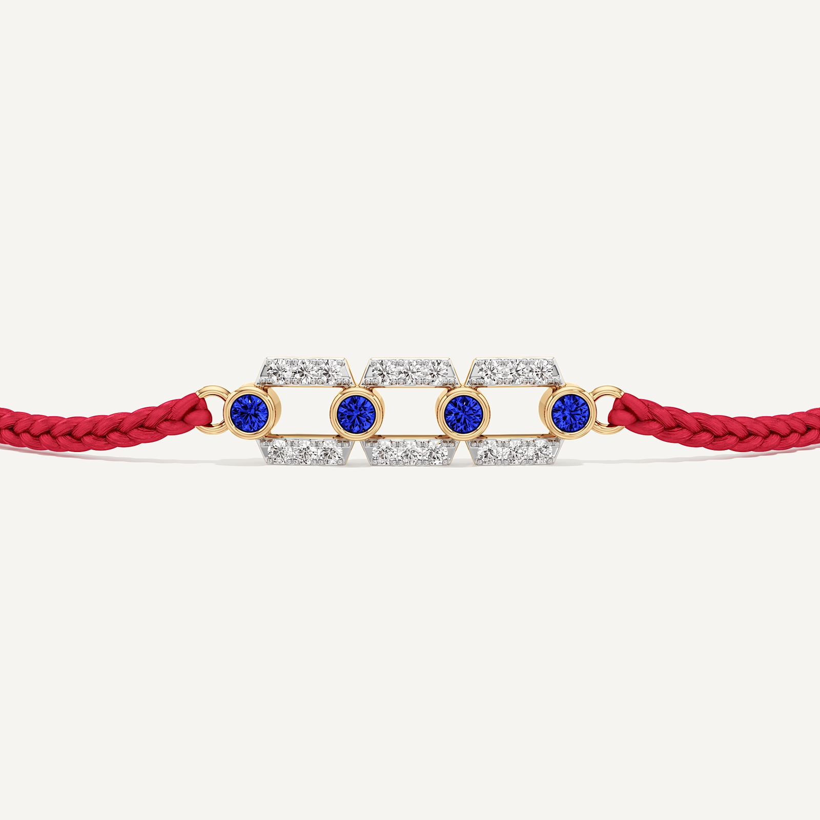 Always There Three Link Blue Diamond Rakhi