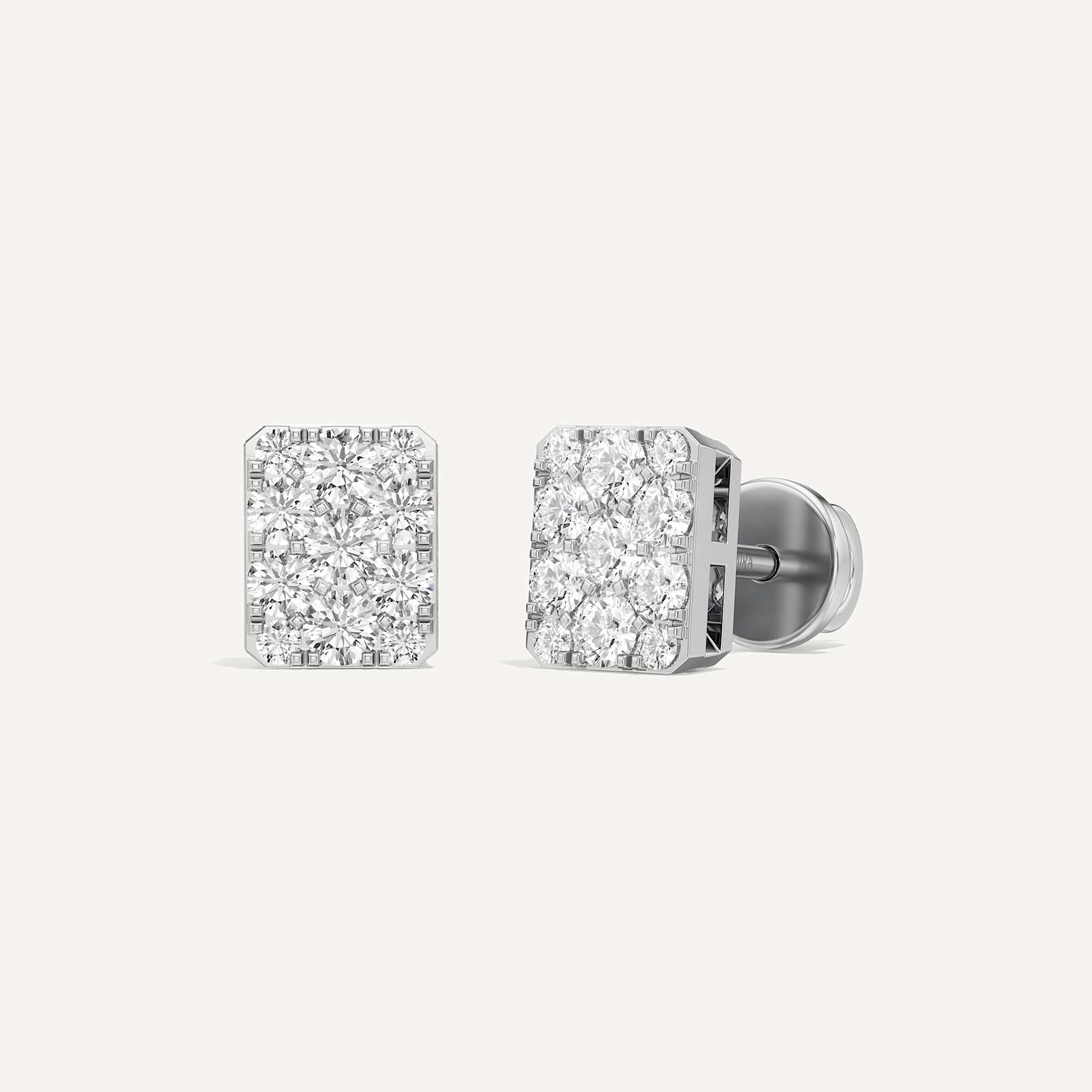 Luna Emerald Diamond Earring