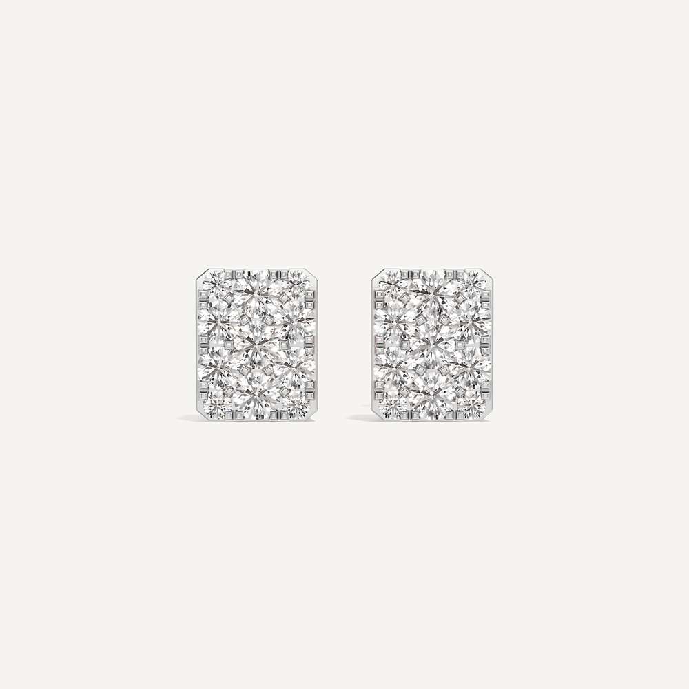 Versatile Emerald Diamond Earrings