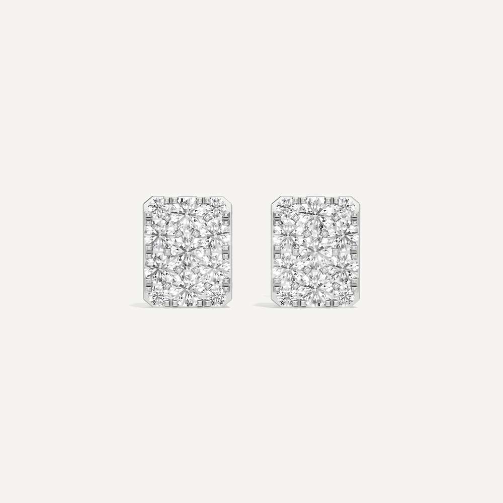 Versatile Emerald Diamond Earrings