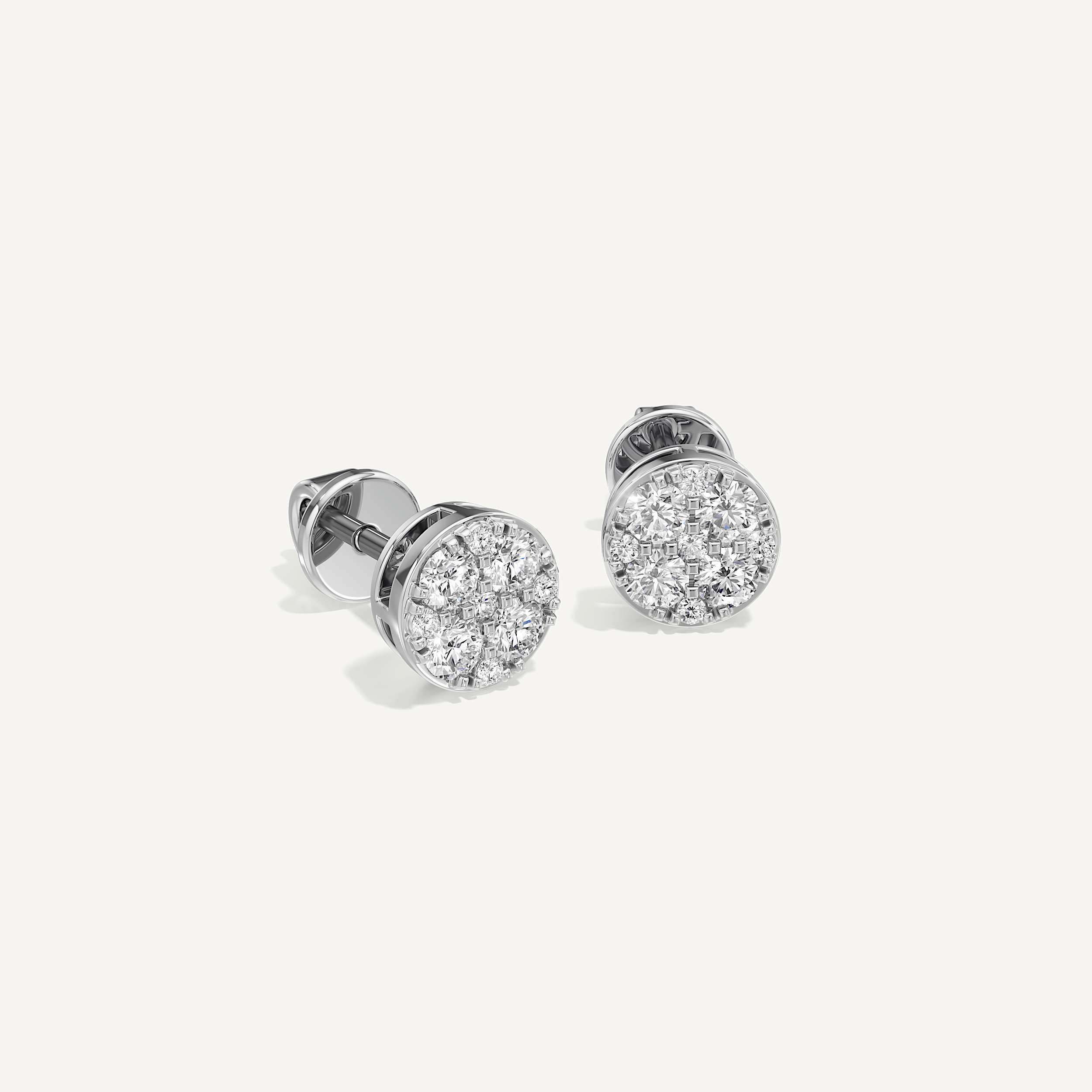 Classic Round Diamond Earring