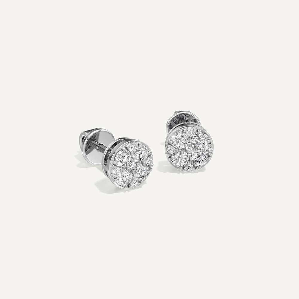 Classic Round Diamond Earring