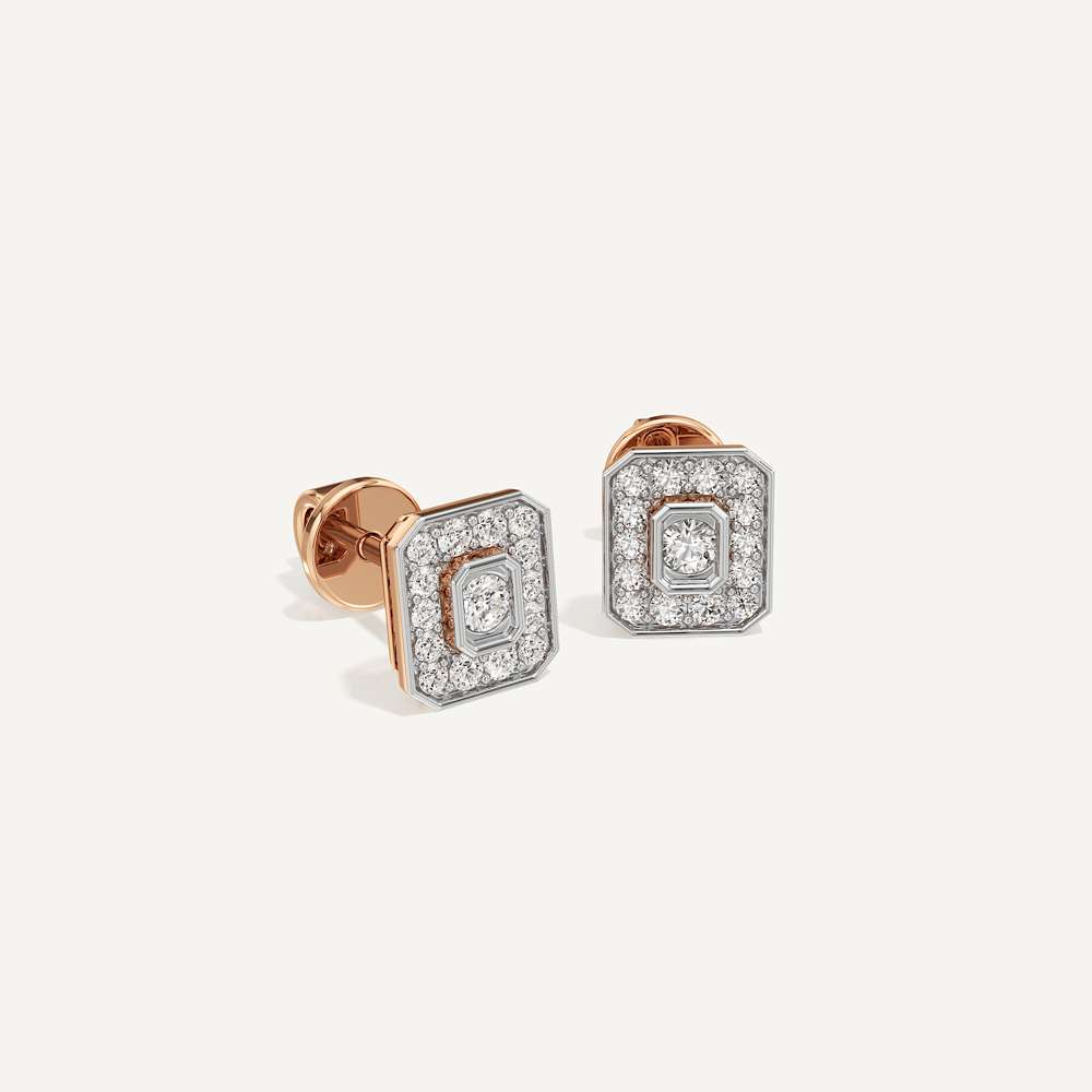 Emerald Calm Diamond Earrings