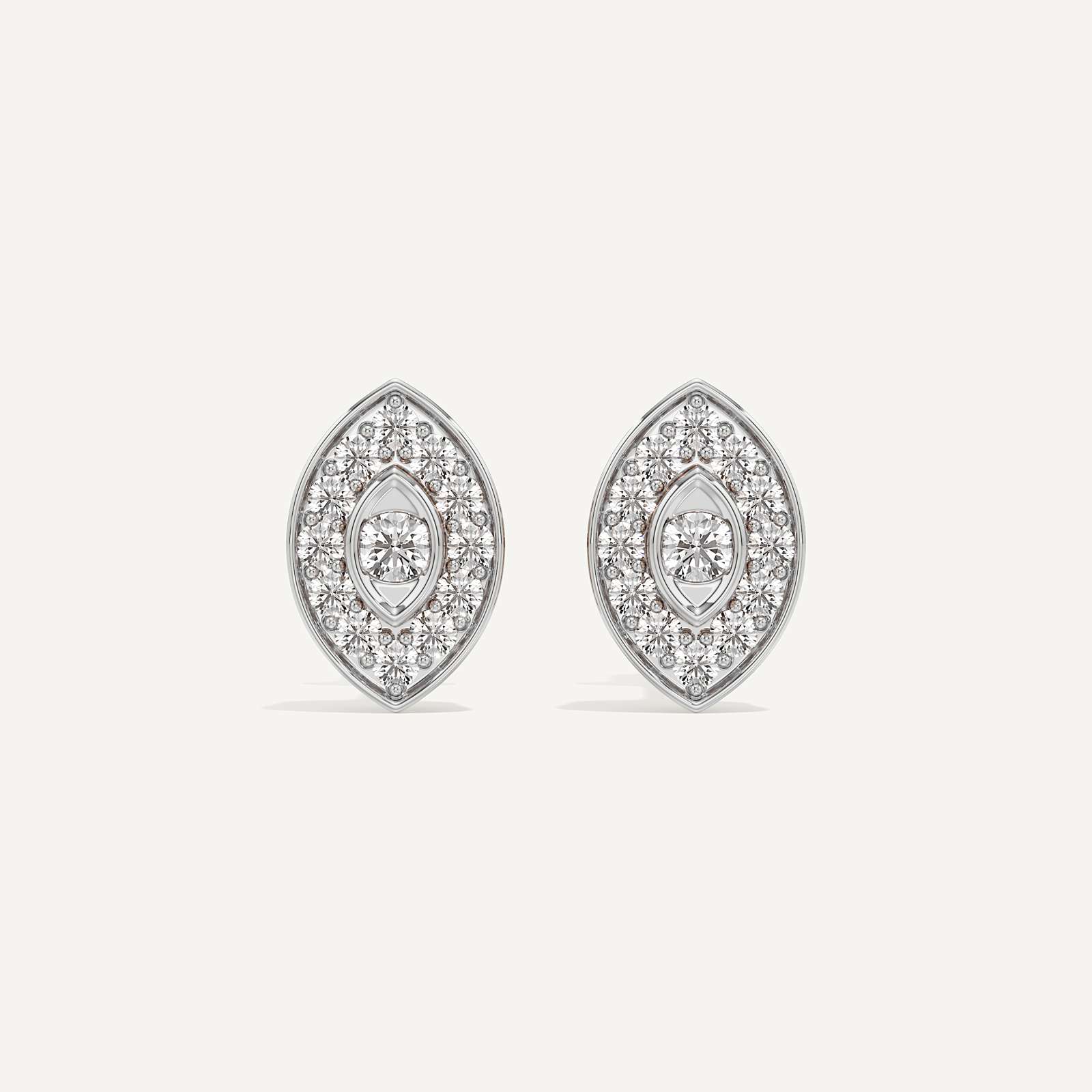 Dew Drop Marquise Diamond Earrings