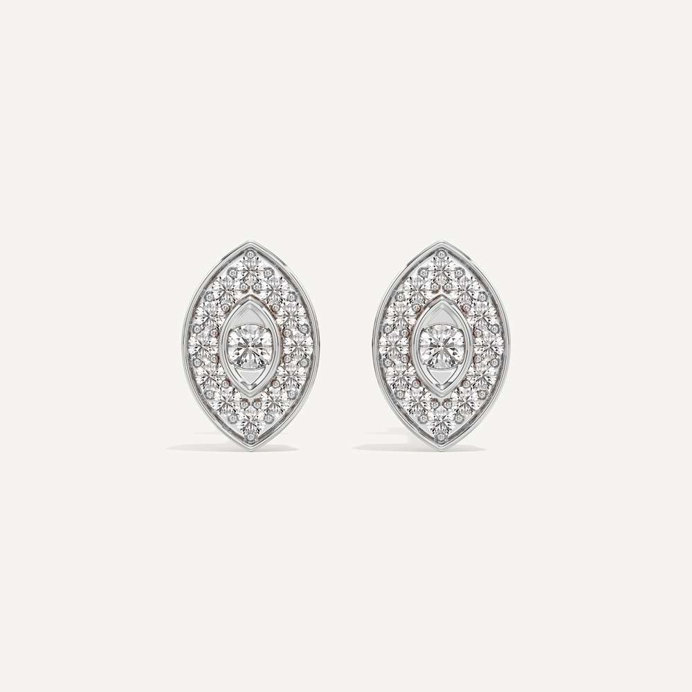 Dew Drop Marquise Diamond Earrings