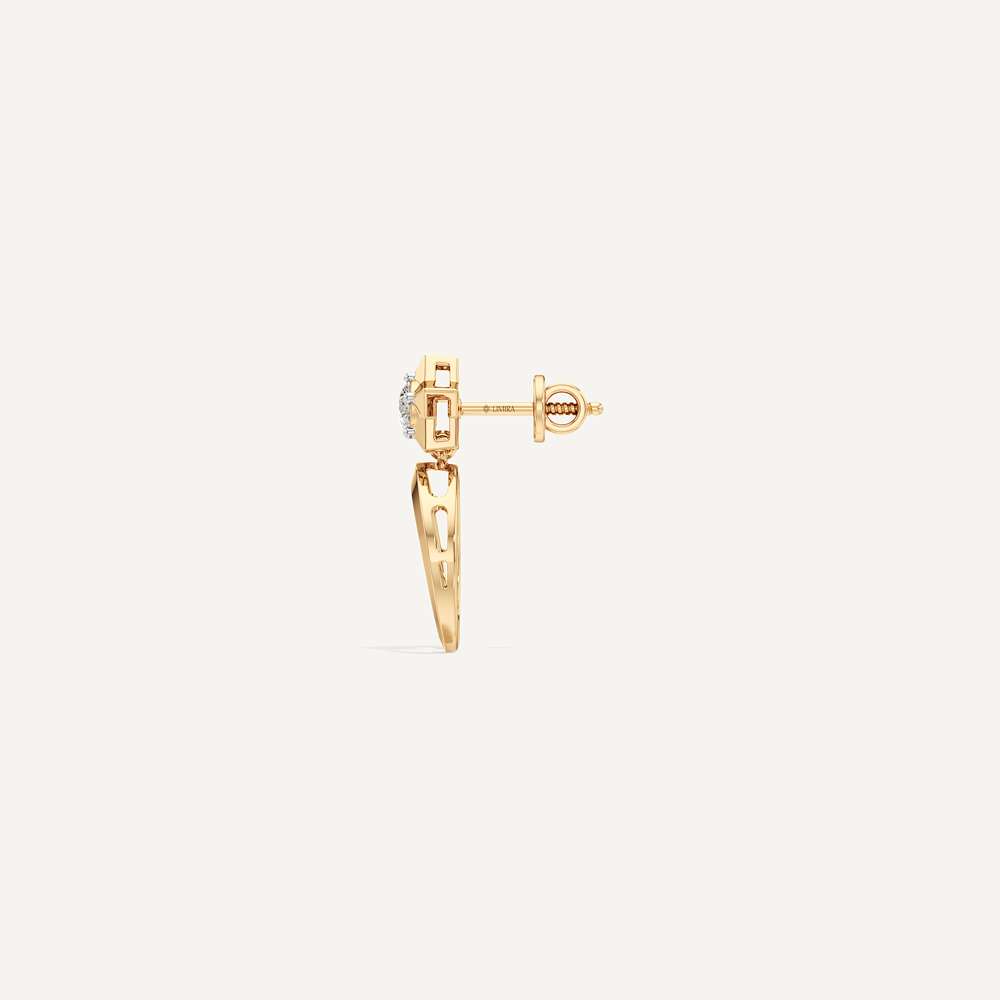 Polaris Halo Star Studded Horseshoe Earring
