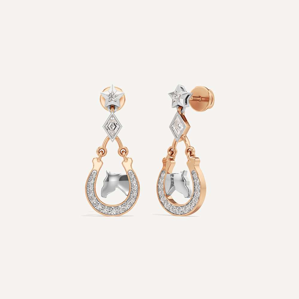 Stellar Star Hoseshoe Earring