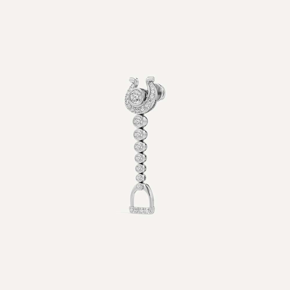 Phoenix Stirrup Horseshoe Dangler Earring