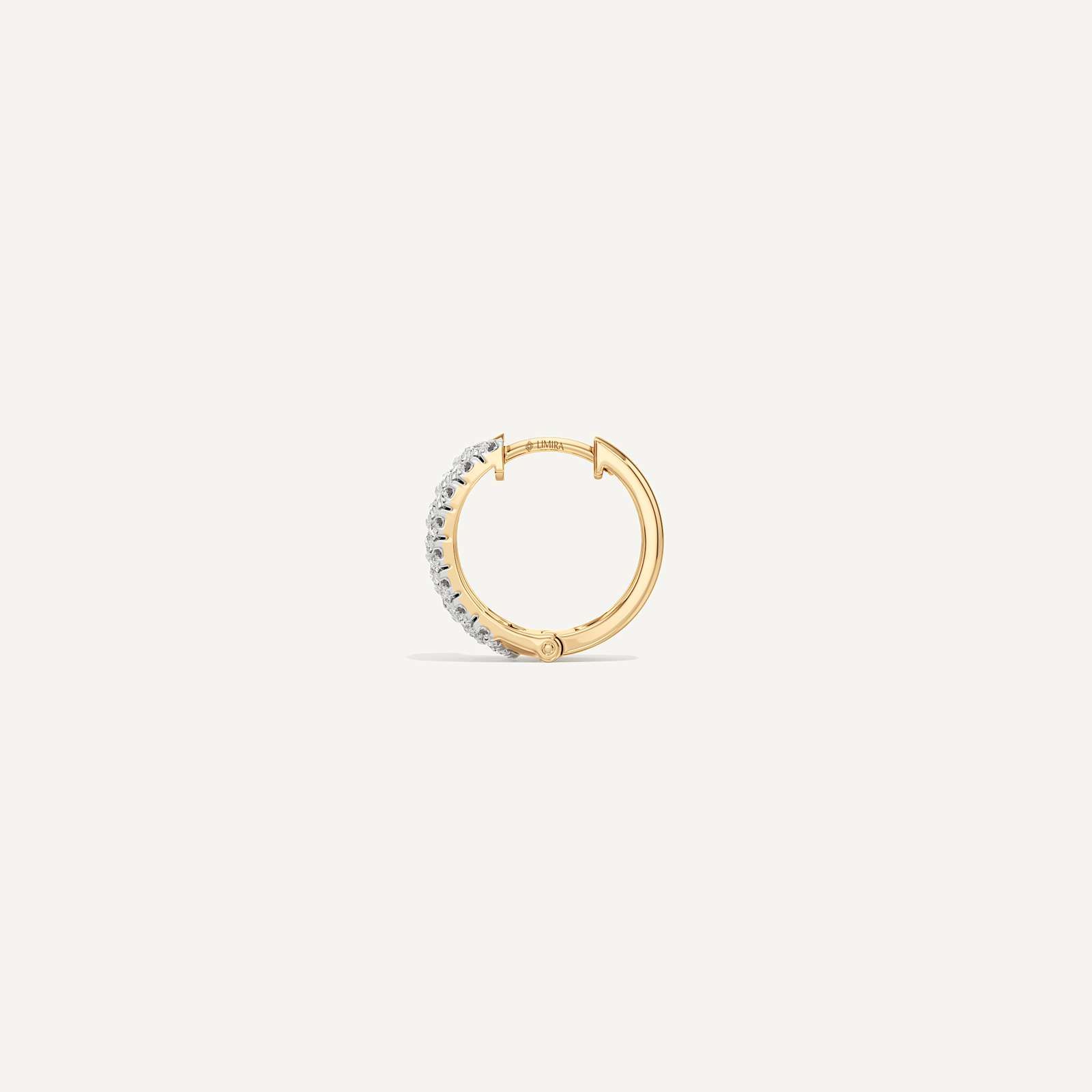 Belle Round Diamond Huggies