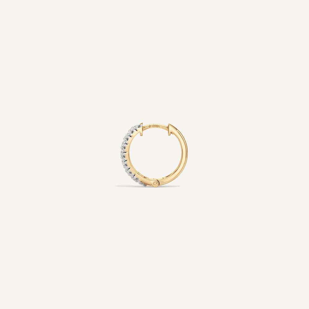 Belle Round Diamond Huggies