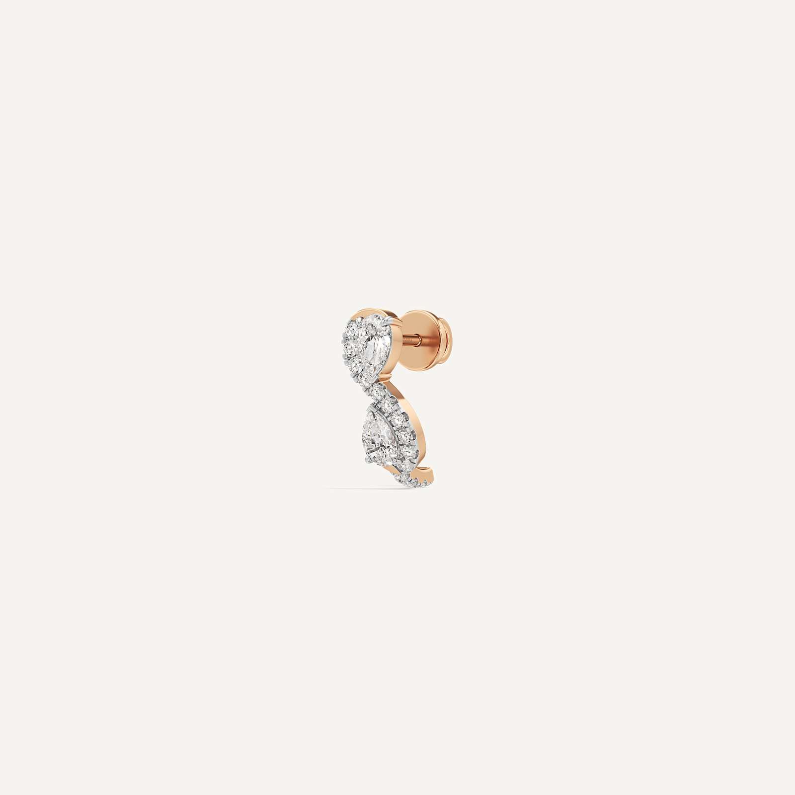 Pear Duo Swirl Toi et Moi Diamond 