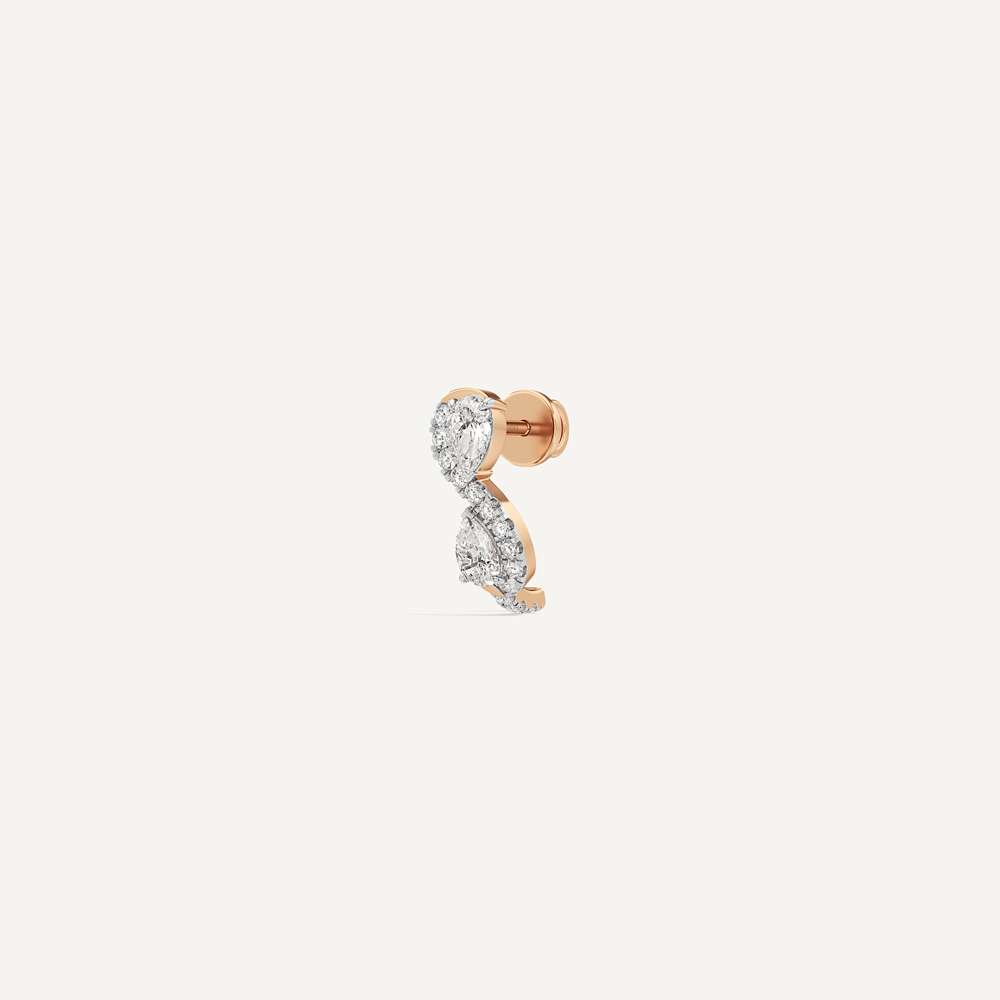 Pear Duo Swirl Toi et Moi Diamond 