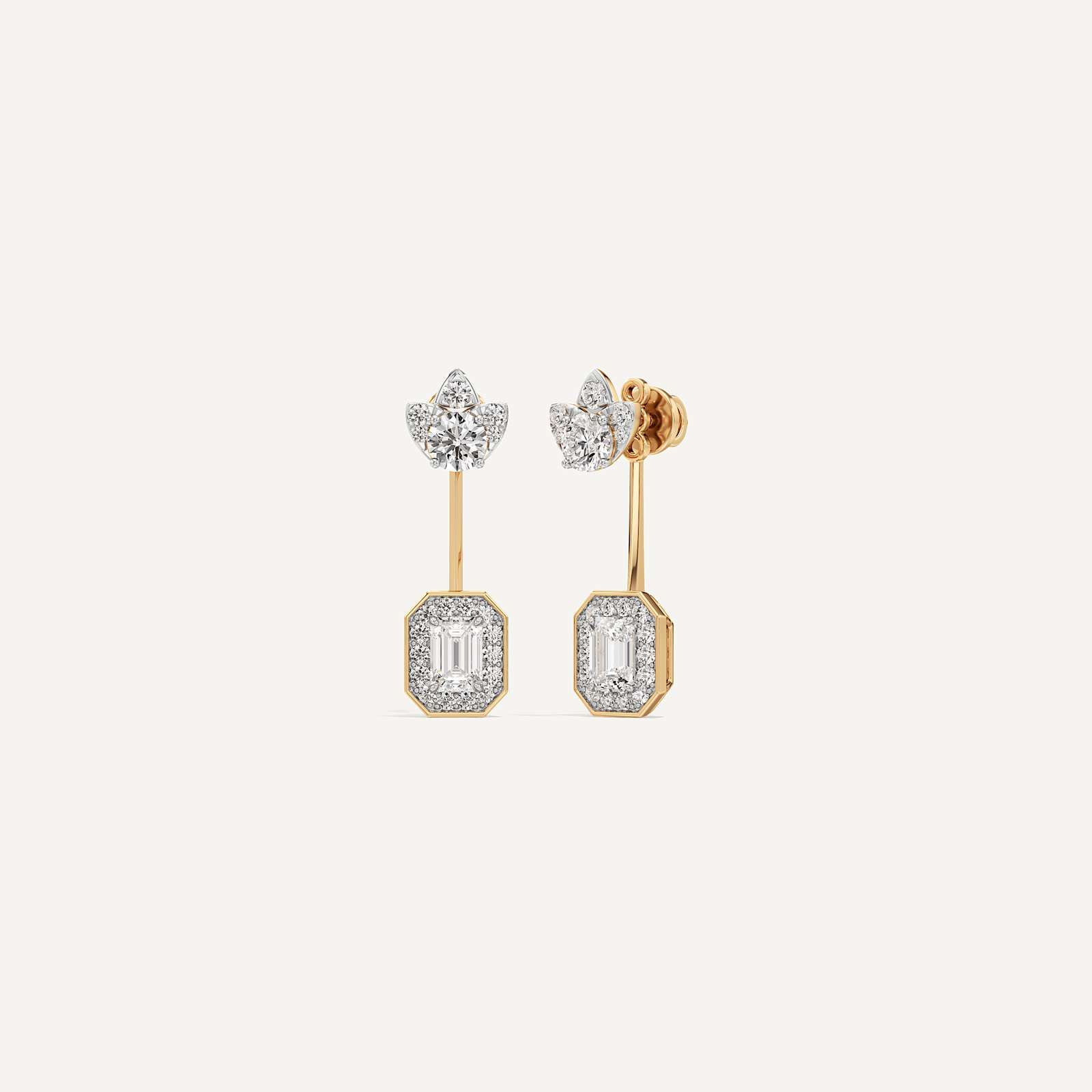 Emerald & Round Duo Tou et Moi Diamond