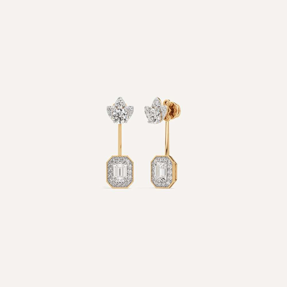 Emerald & Round Duo Tou et Moi Diamond 