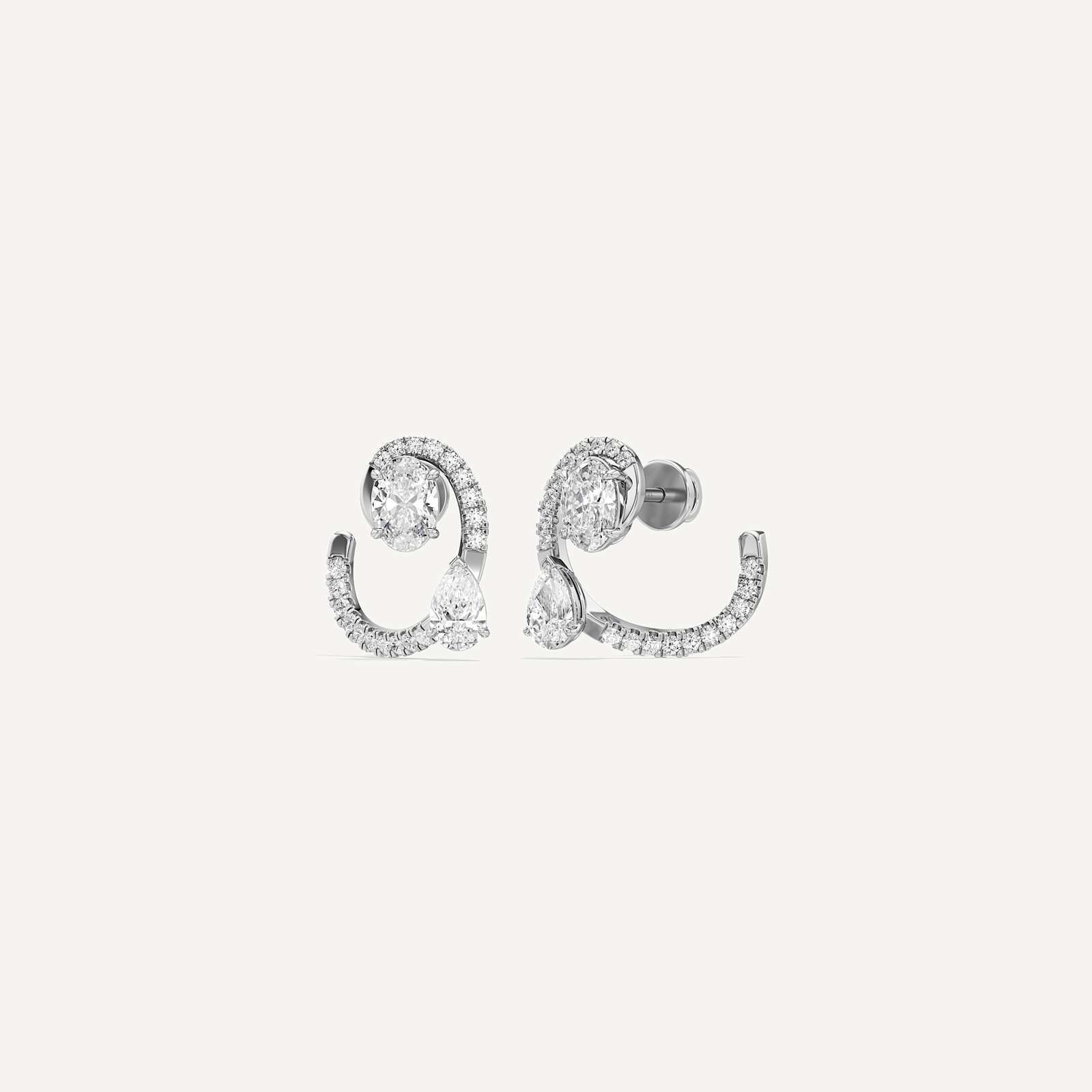 Oval & Pear Toi et Moi Diamond 