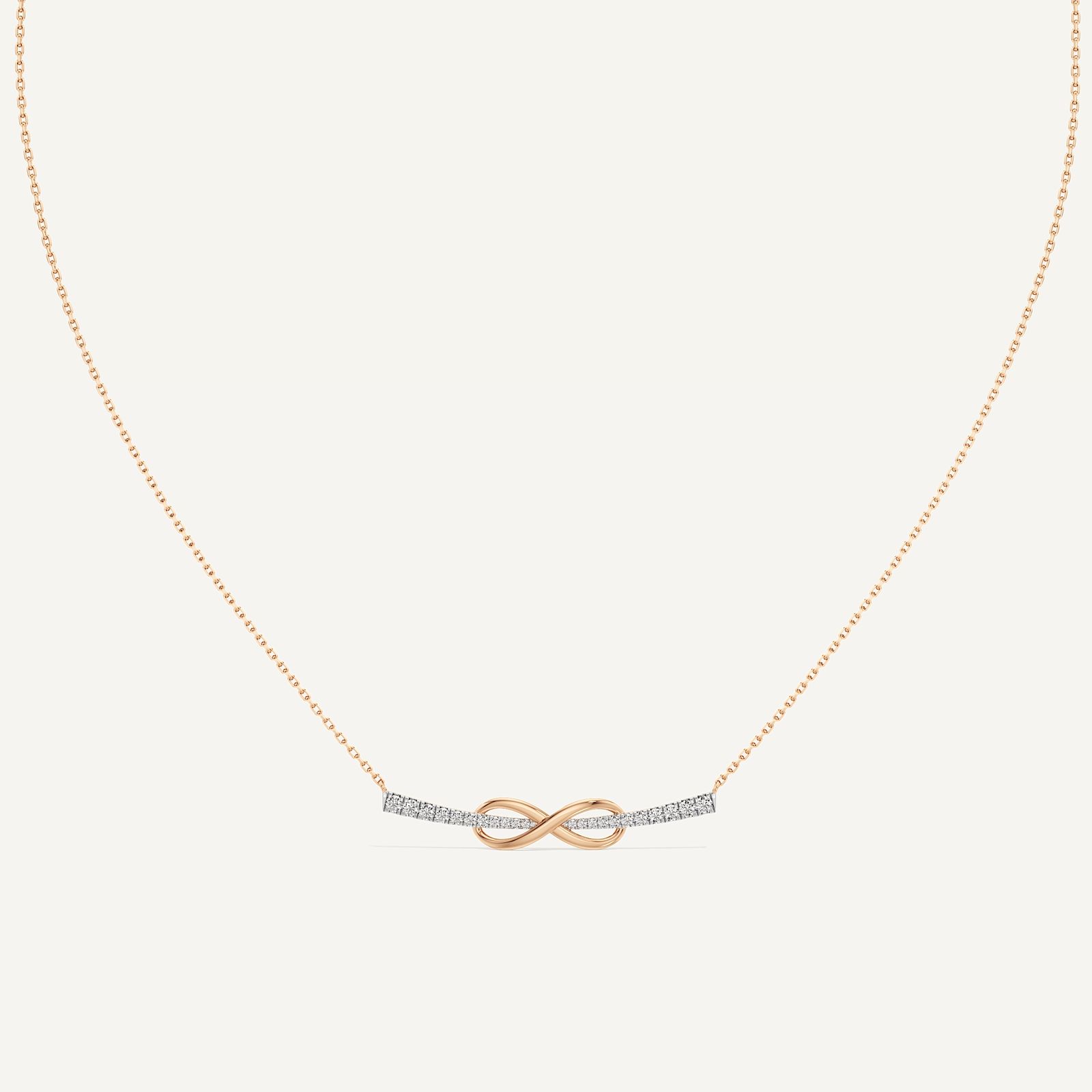 Infinity Link Round Diamond