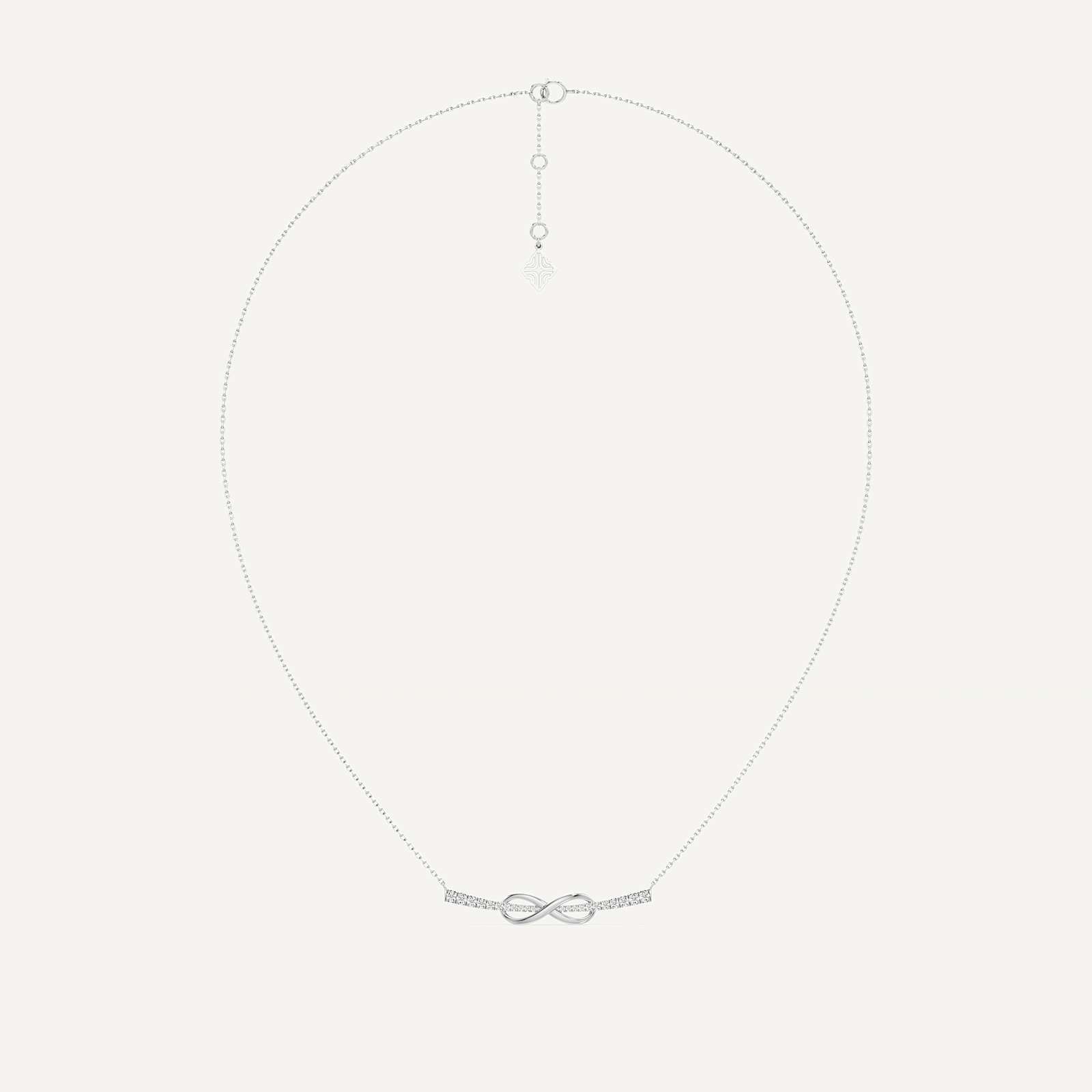 Infinity Link Round Diamond