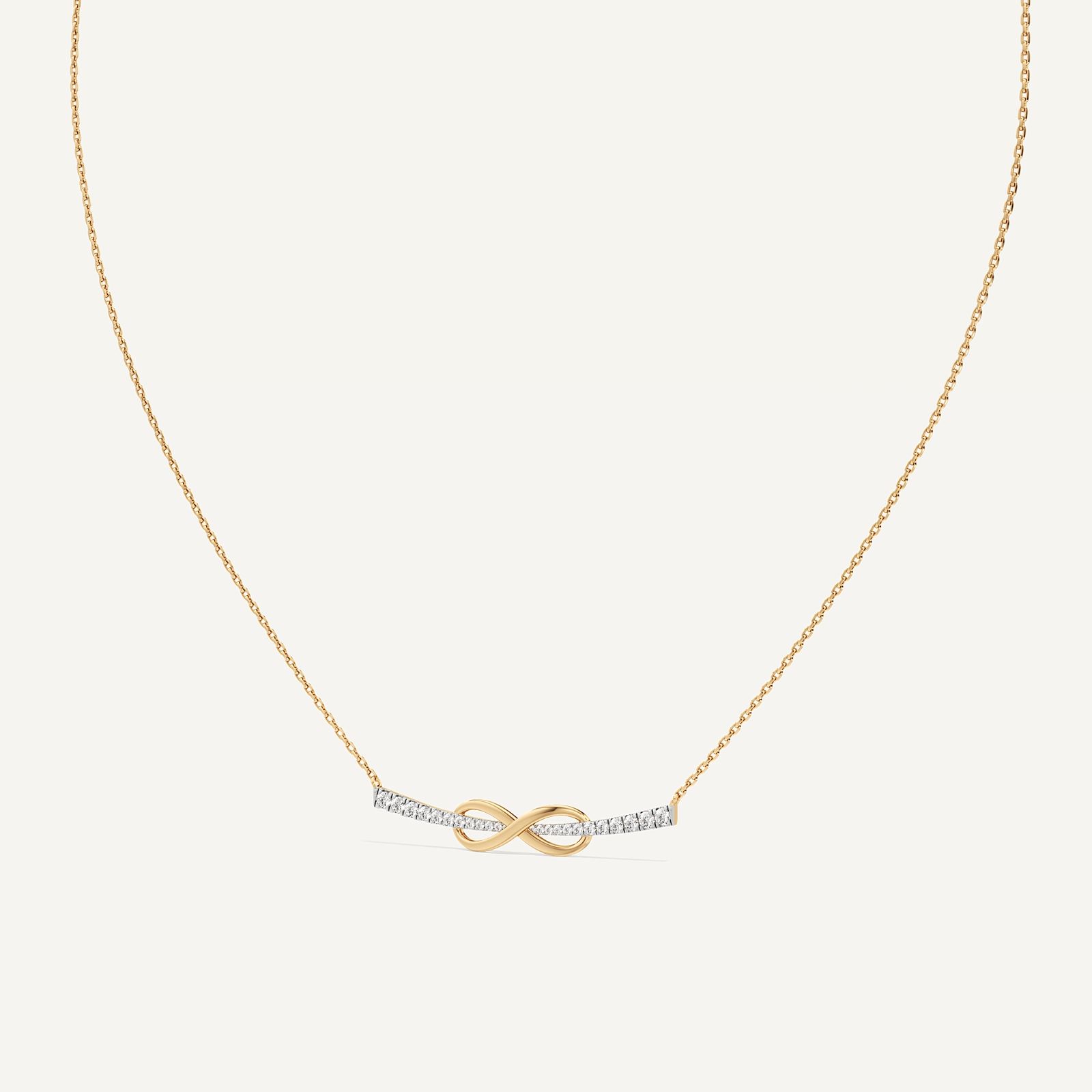 Infinity Link Round Diamond