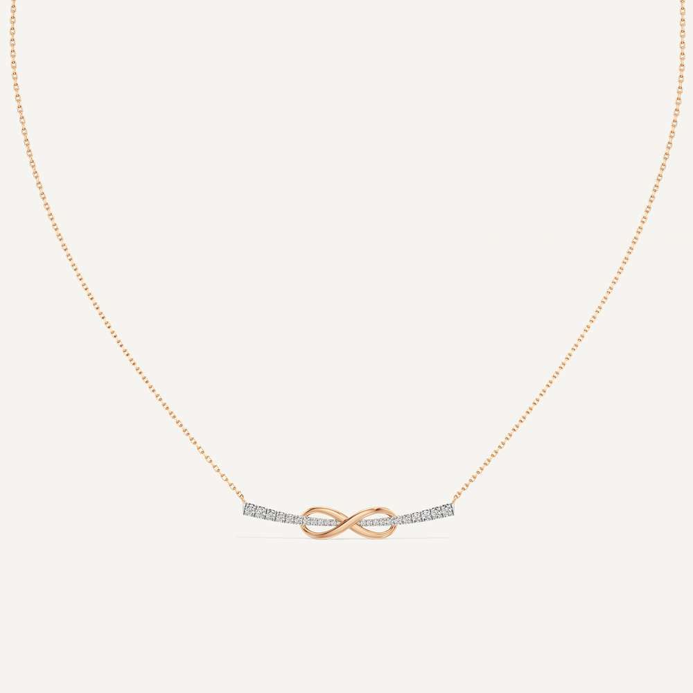 Infinity Link Round Diamond