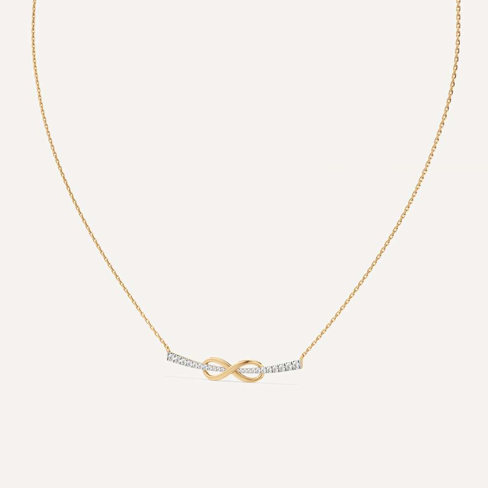 Infinity Link Round Diamond