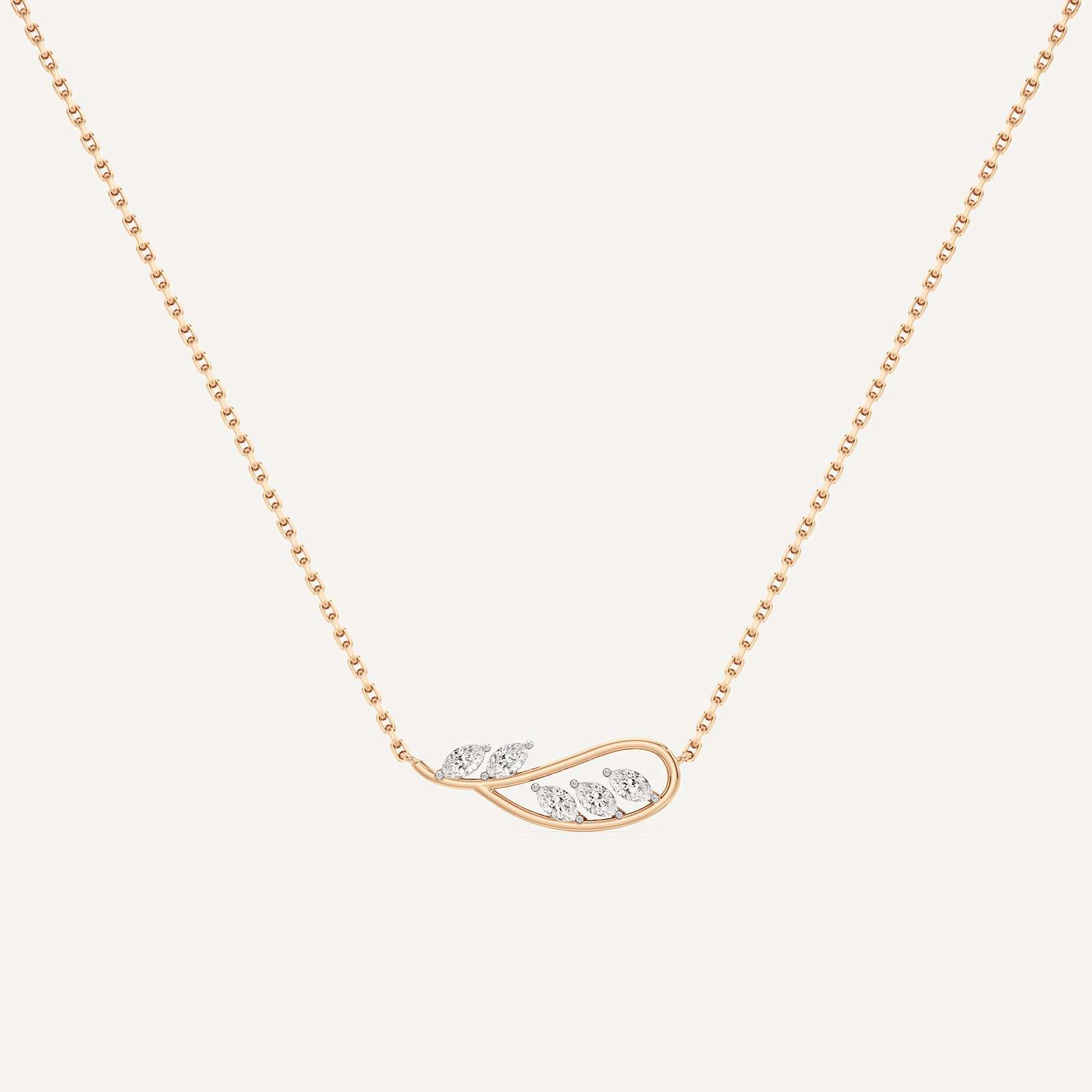 Twisted Leaf Marquise Diamond