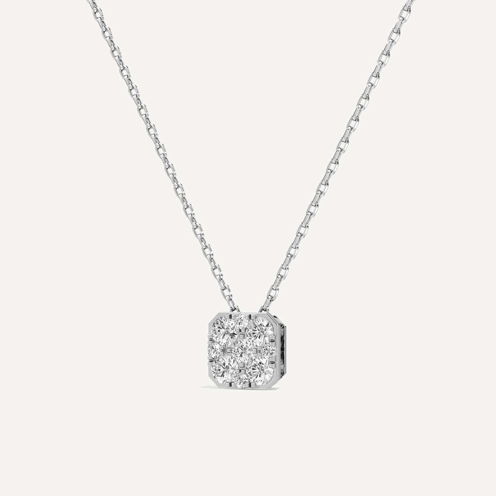 Orelia Asscher Diamond Pendant
