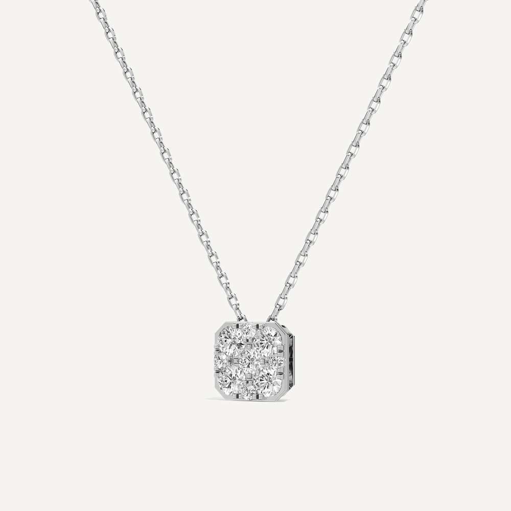 Whisper Asscher Diamond Pendant