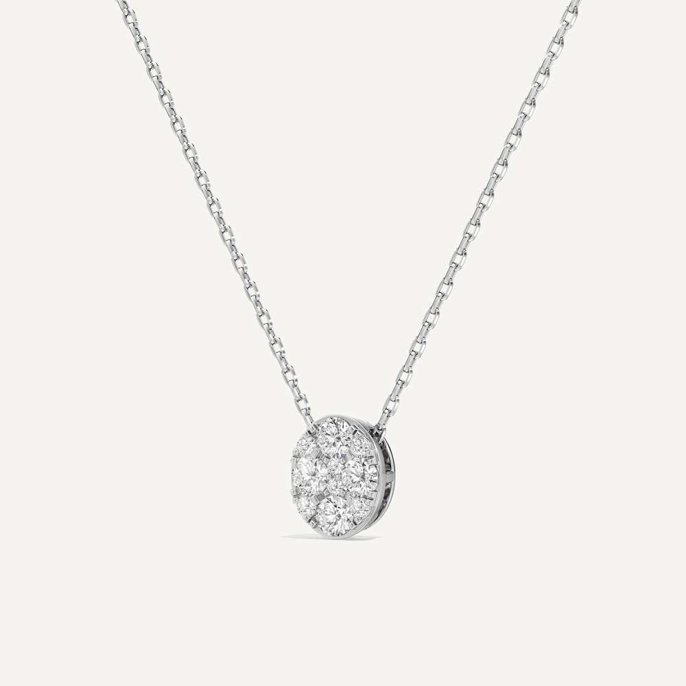 Whisper Oval Diamond Pendant