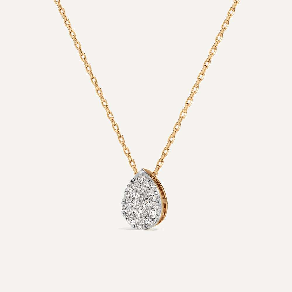 Whisper Pear Diamond Pendant