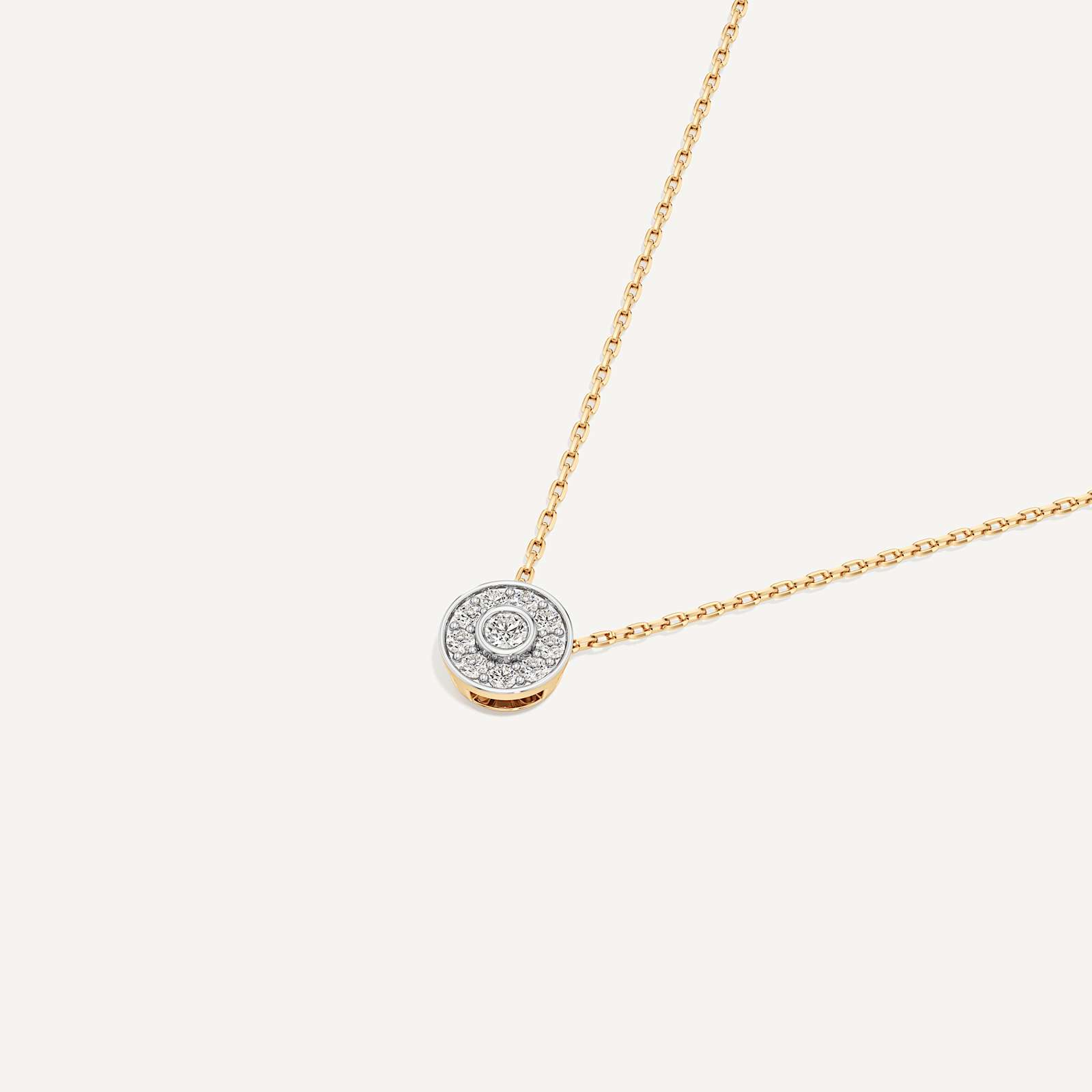 Part of You Round Diamond Pendant with Chain