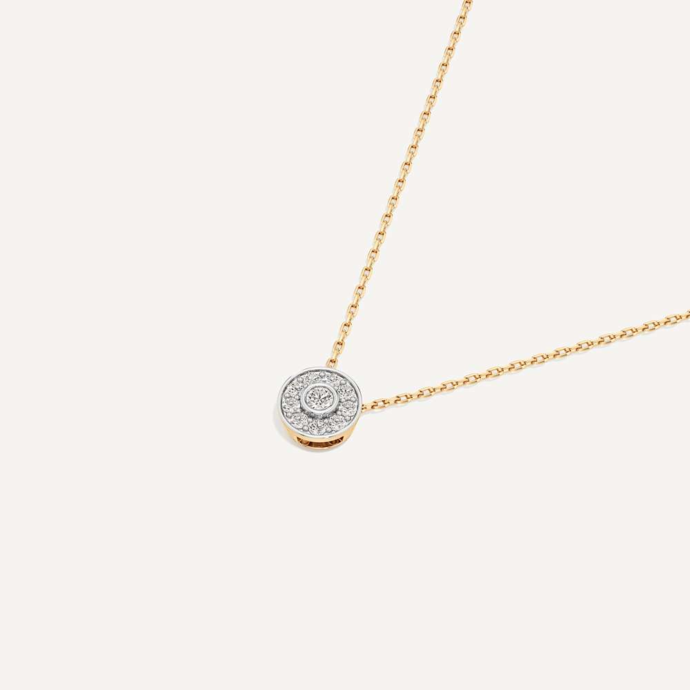 Part of You Round Diamond Pendant with Chain