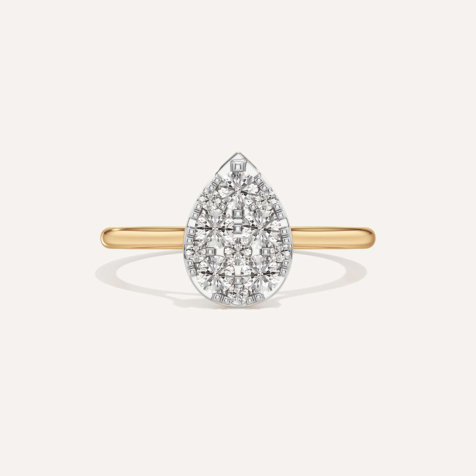 Teardrop Pear Diamond Ring