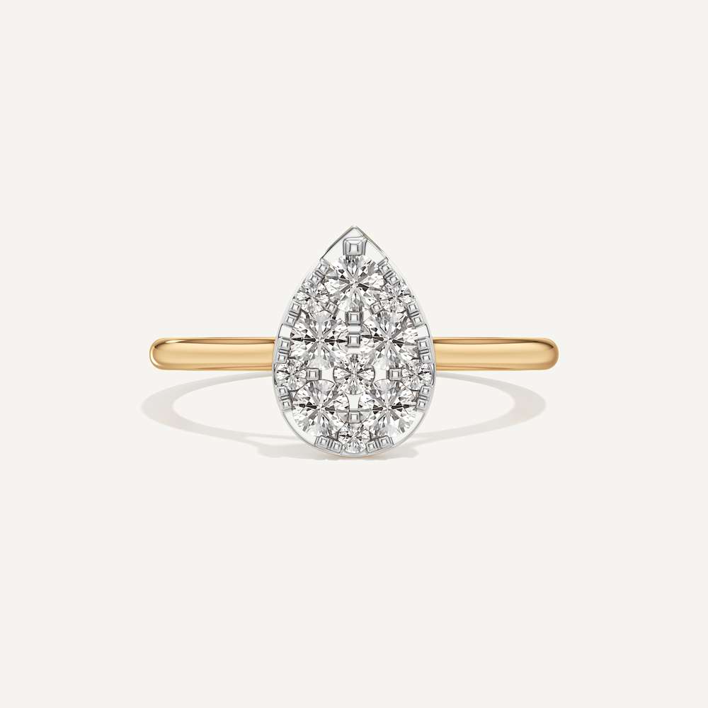 Teardrop Pear Diamond Ring