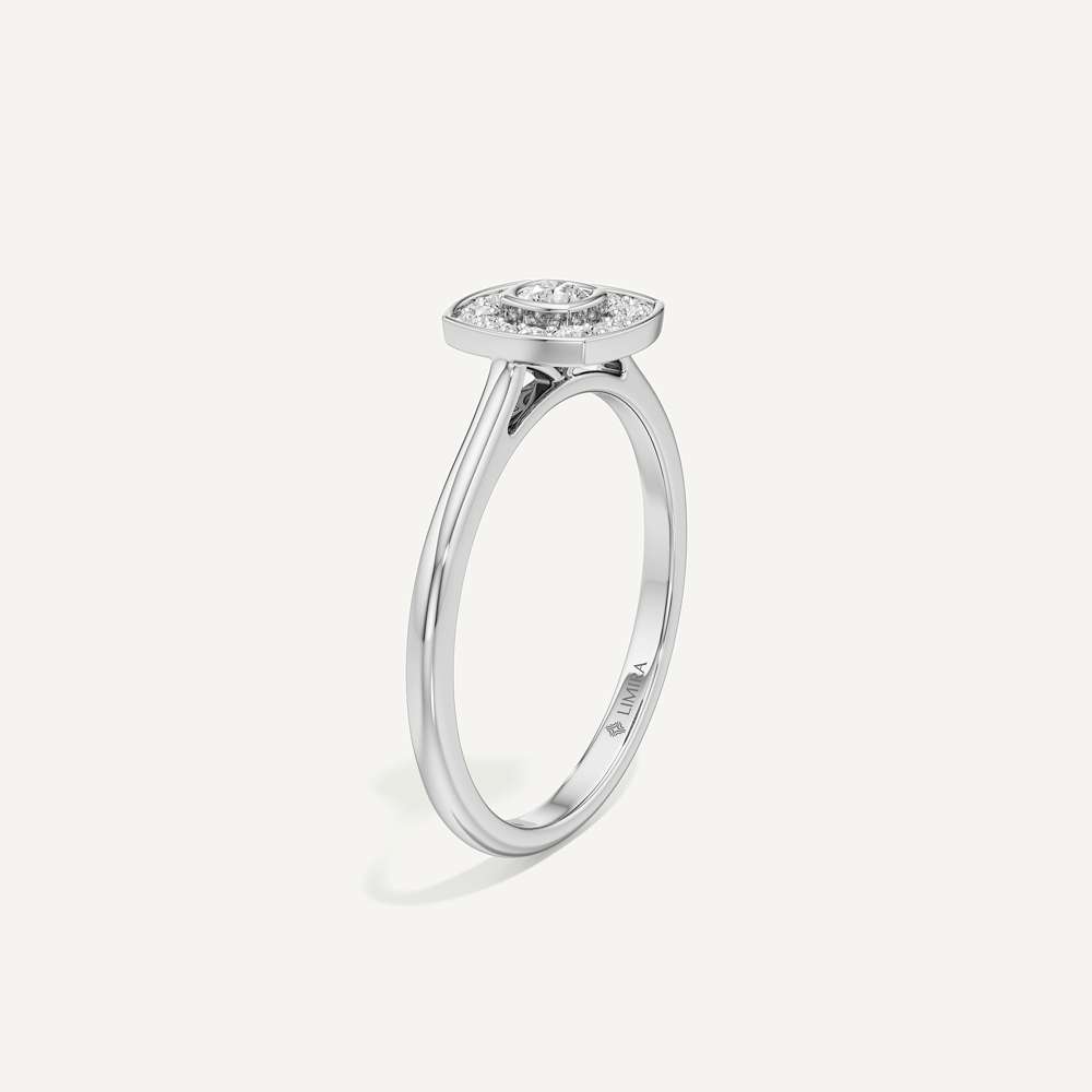 Forever Bright Cushion Diamond Ring