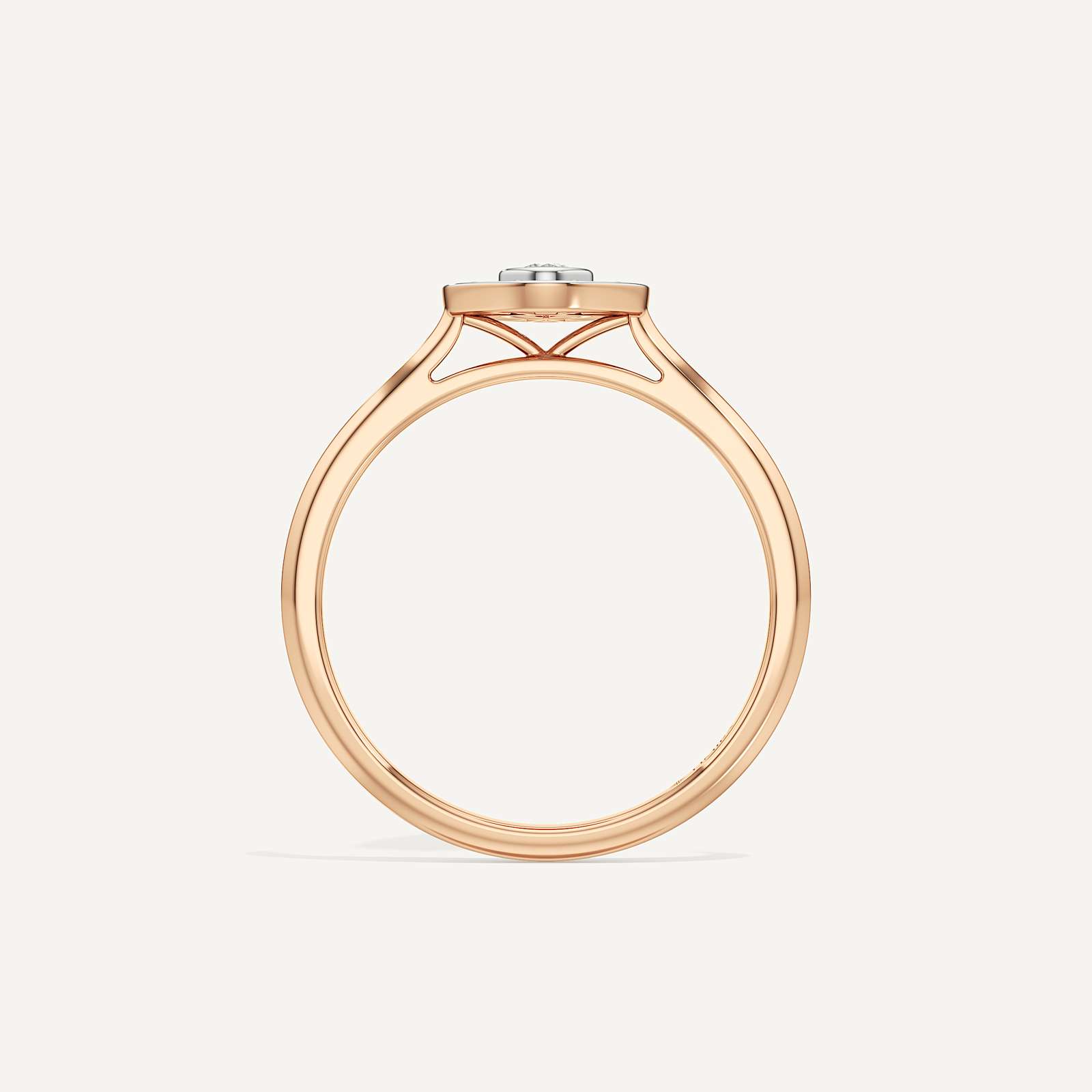 Dualis Pear Diamond Ring