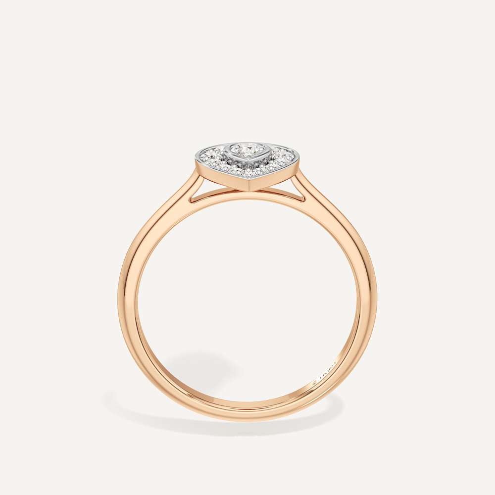 Intimate Drop Pear Diamond Ring
