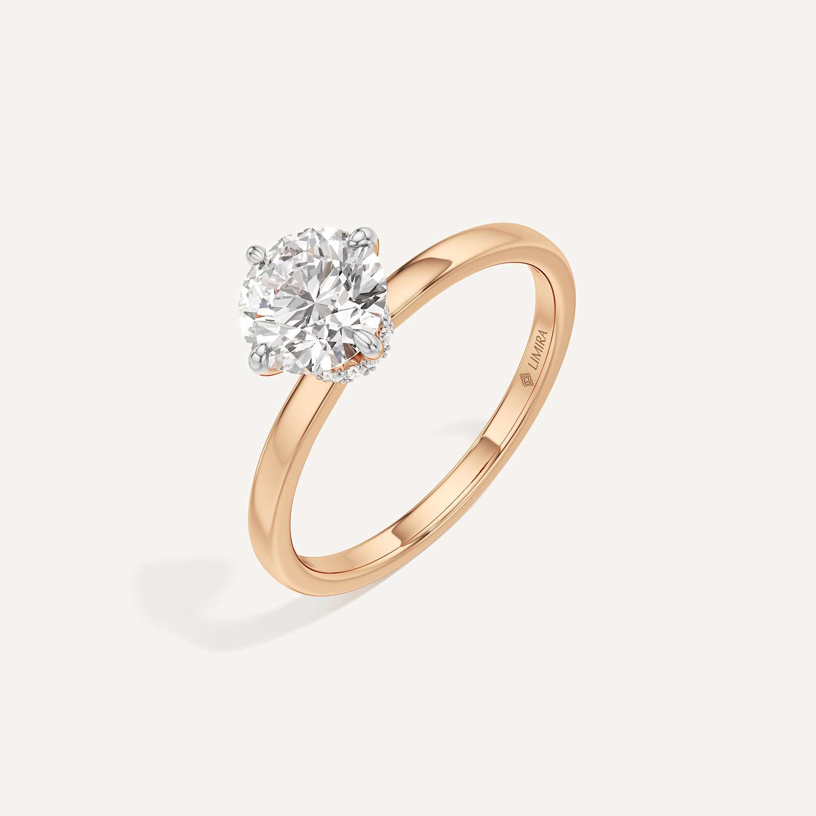 Aurelia Minimalist Round Solitaire