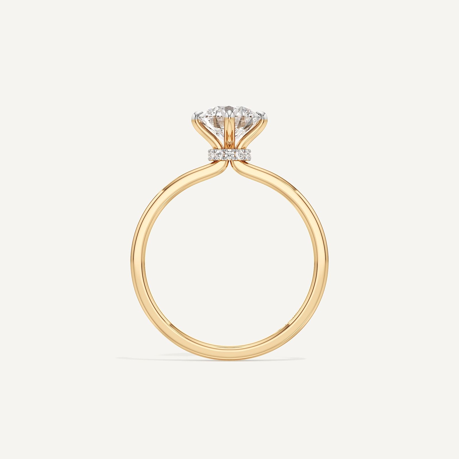 Aurelia Minimalist Round Solitaire