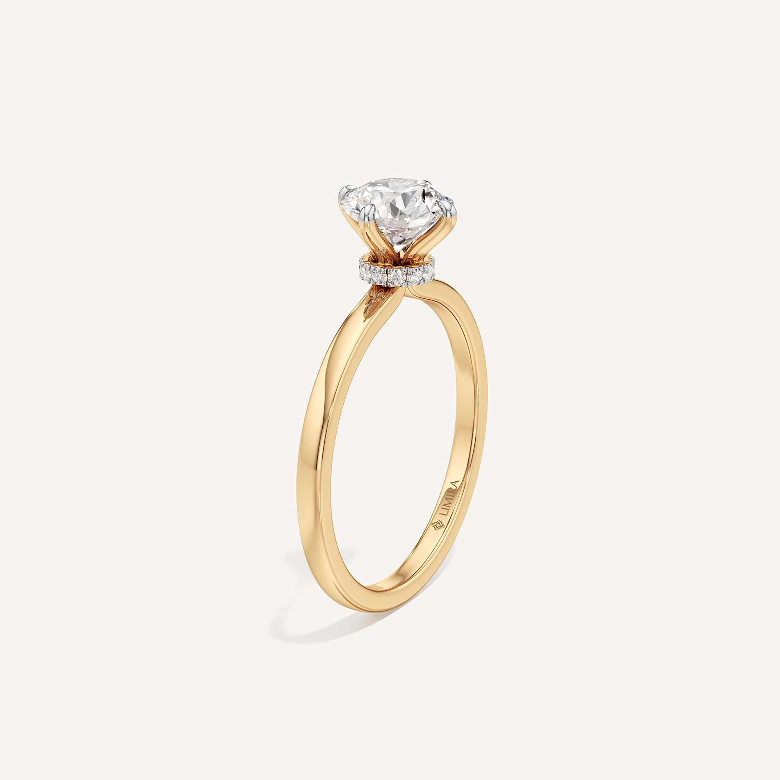 Aurelia Minimalist Round Solitaire