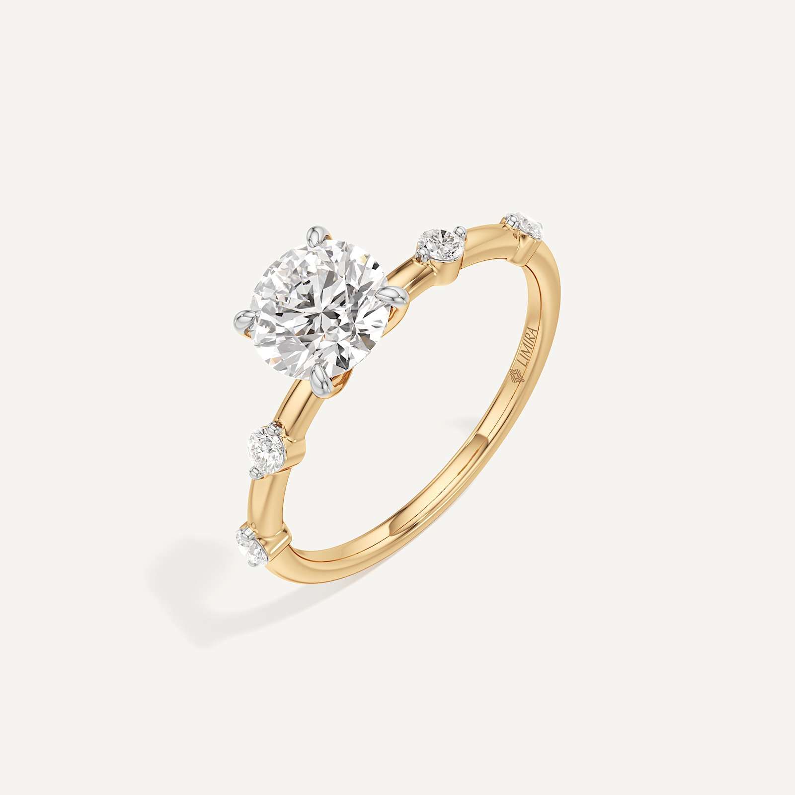 Viona Side Stone Solitaire Diamond