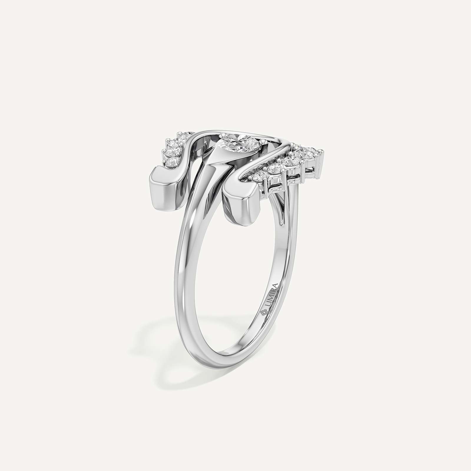 Buy Best|Fortuna Wave Cocktail Ring|online