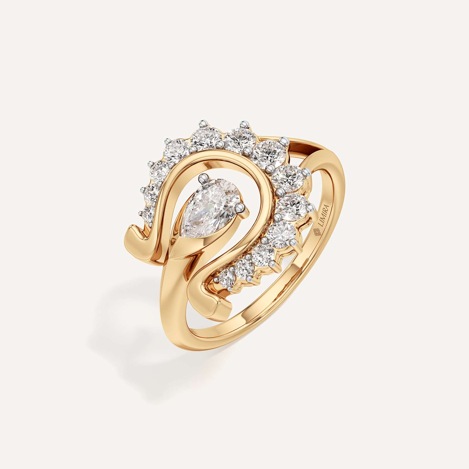 Buy Best|Fortuna Wave Cocktail Ring|online