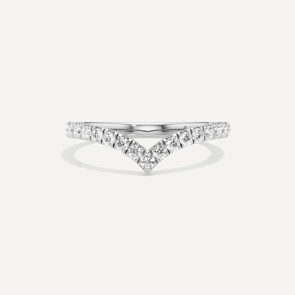 V-Crest Round Diamond