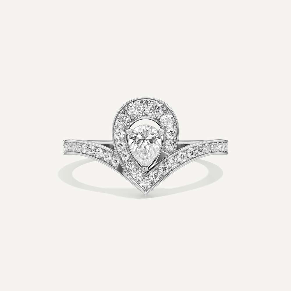 Bianca Pear Halo Diamond